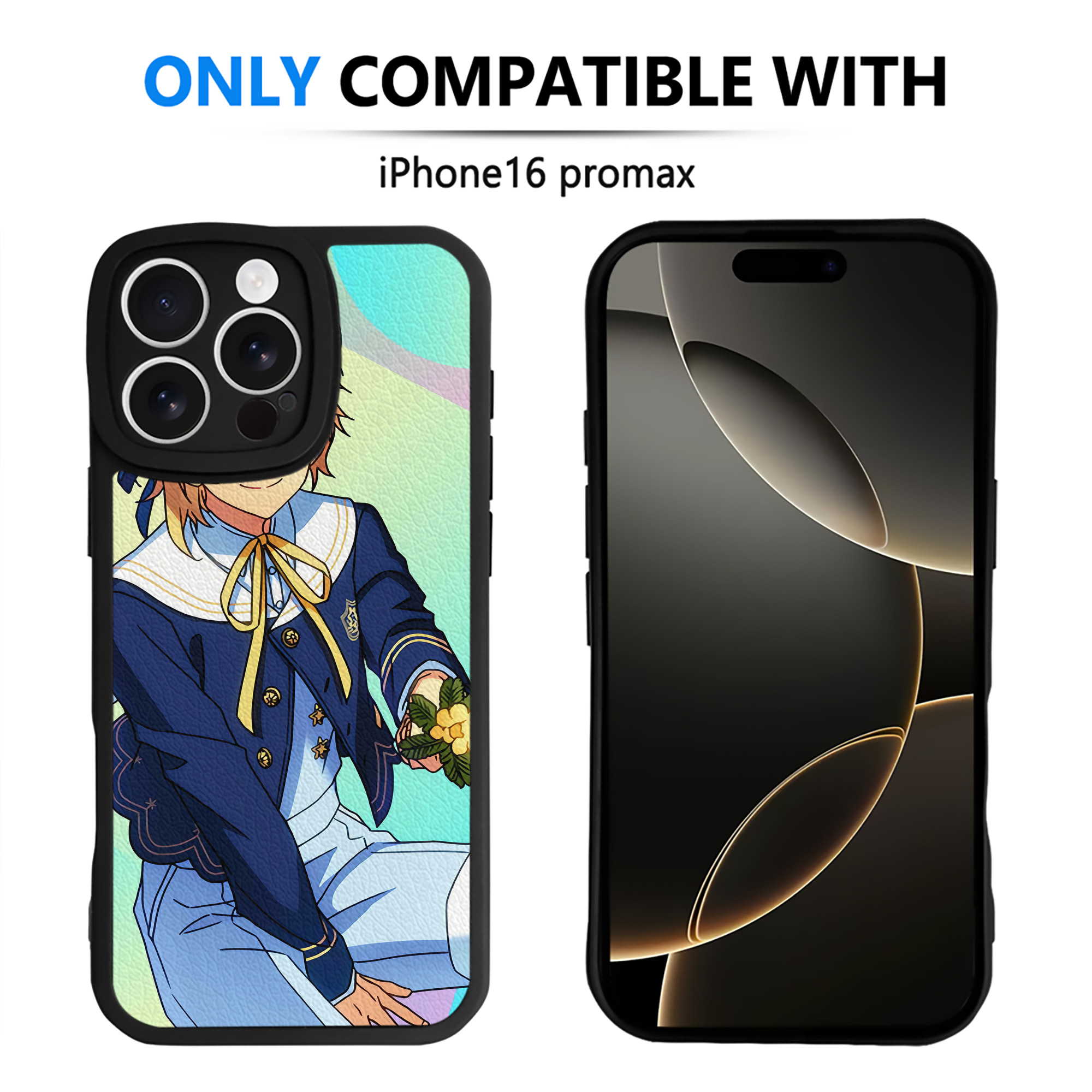 （画像用） あんさんぶるスターズ! Ensemble Stars 【iPhone 16シリーズ対応】シリコンスマホケース（レザー調） 材質：シリコン